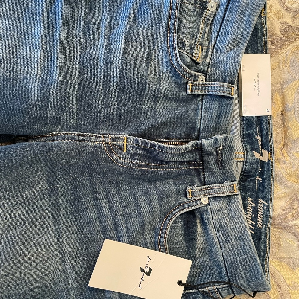 * two* pairs of 7famk Kimmie straight jeans size 26